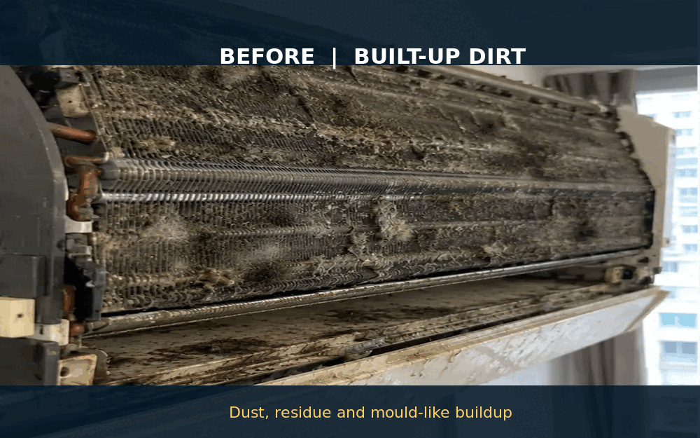 Evaporator coil deep cleaning