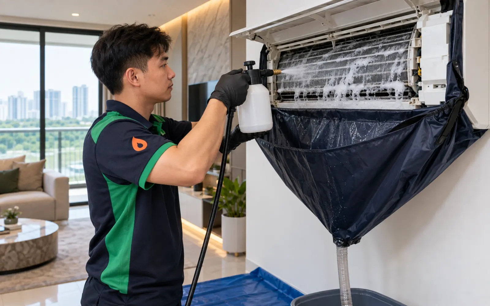 NANOFIXAC professional high-temperature steam aircon chemical cleaning equipment