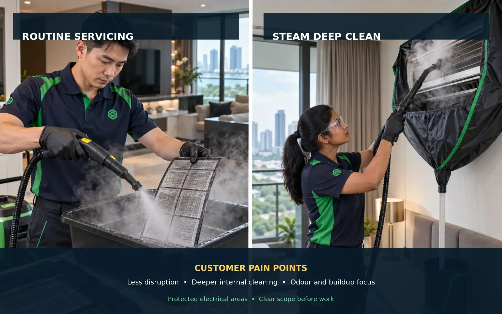 Steam vs Standard Cleaning